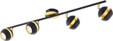 Eglo Nocito Spot 4-flammig schwarz/gold