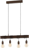 Eglo Townshend 4 Pendelleuchte 4-flammig antik braun
