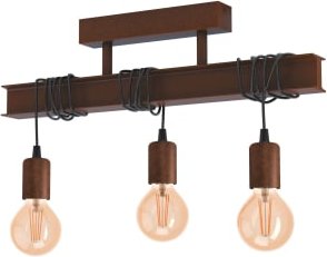 Eglo Townshend 4 Deckenleuchte 3-flammig antik braun