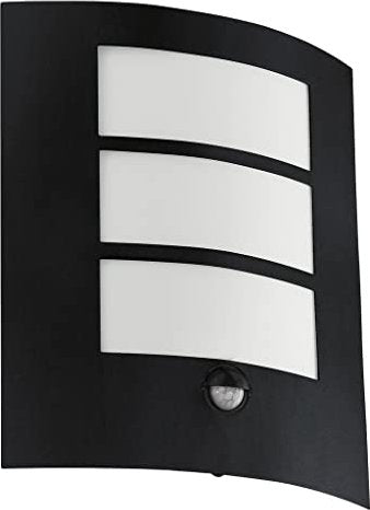 Eglo City Sensor Wandleuchte schwarz