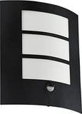 Eglo City Sensor Wandleuchte schwarz