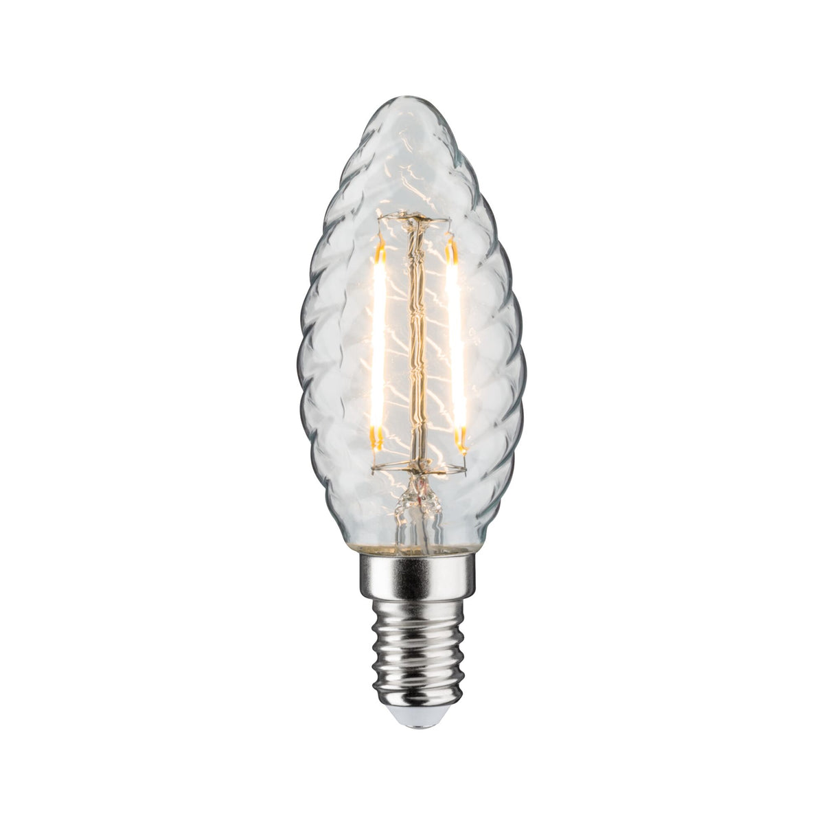 LED Kerze  gedrehtes Glas