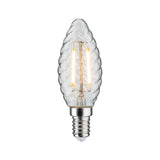 LED Kerze  gedrehtes Glas