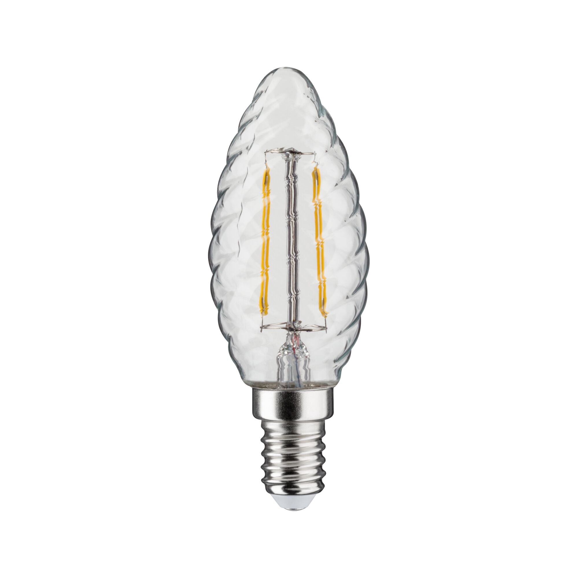 LED Kerze  gedrehtes Glas