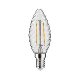 LED Kerze  gedrehtes Glas