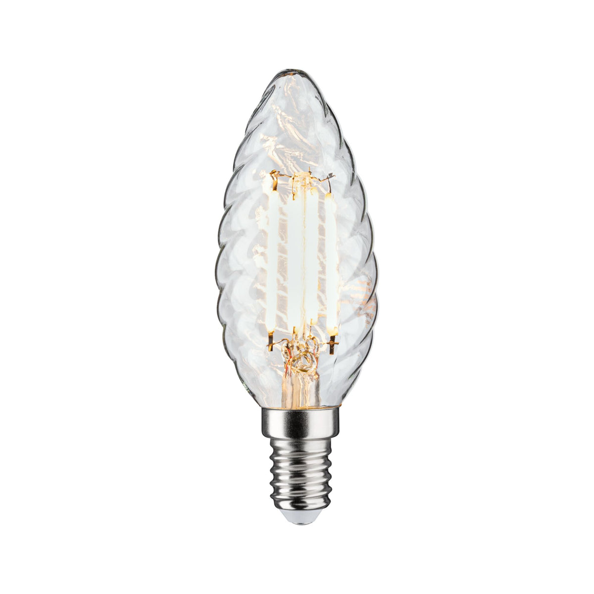 LED Kerze  gedrehtes Glas