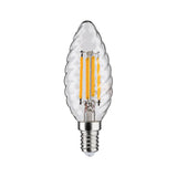 LED Kerze  gedrehtes Glas