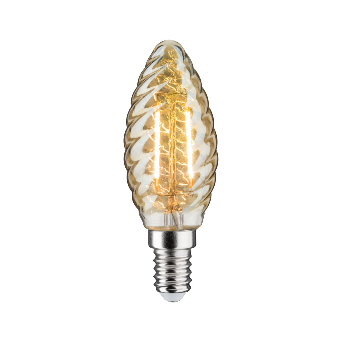 LED Kerze  gedrehtes Glas