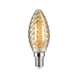 LED Kerze  gedrehtes Glas