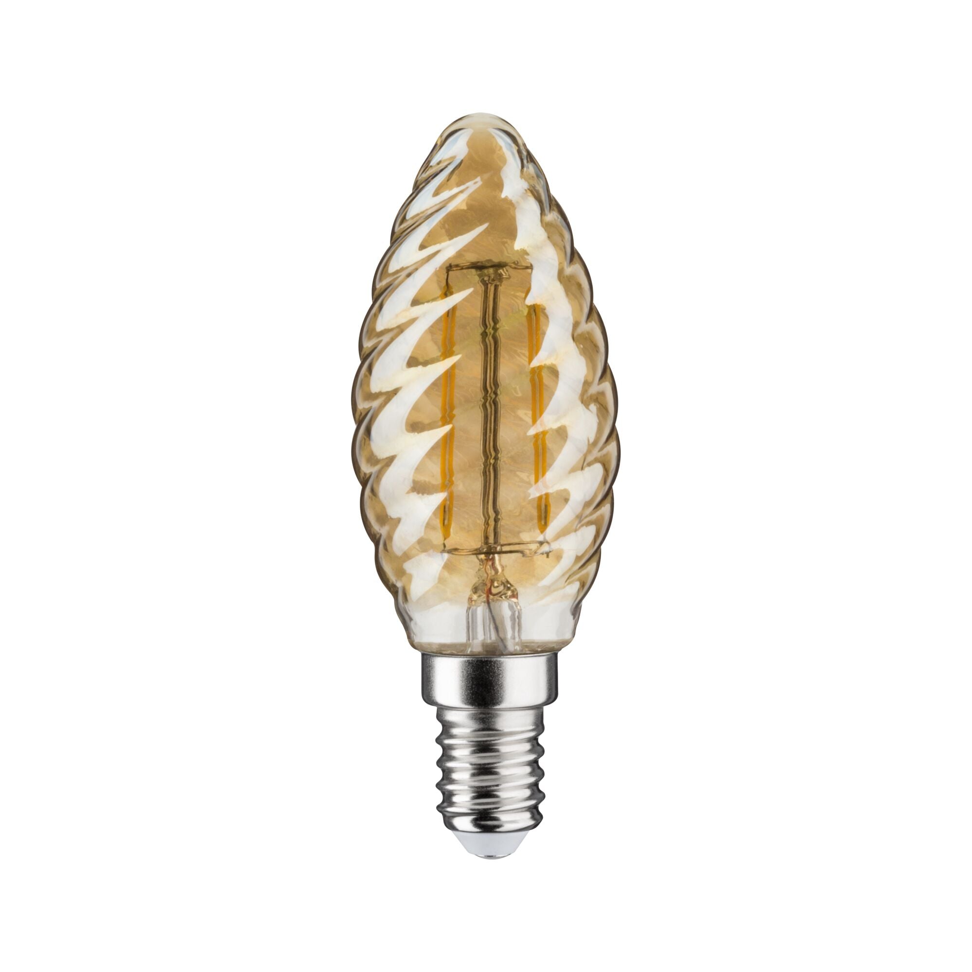 LED Kerze  gedrehtes Glas
