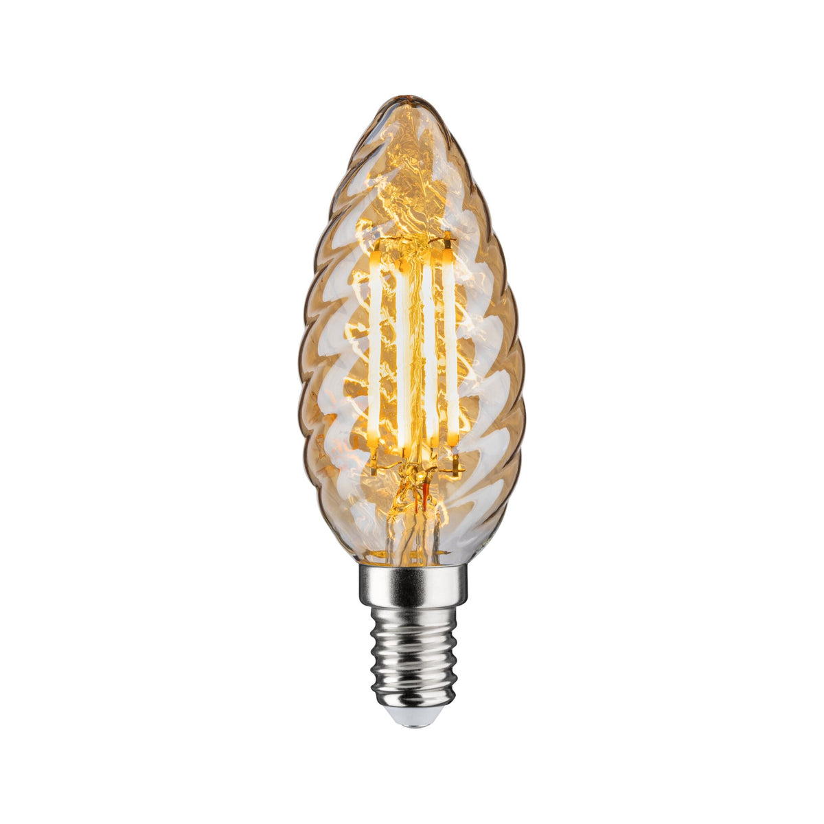 LED Kerze  gedrehtes Glas