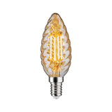 LED Kerze  gedrehtes Glas