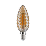 LED Kerze  gedrehtes Glas