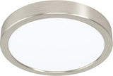 Eglo Fueva 5 rund 21cm 17W 3000K Aufbauleuchte nickel-matt