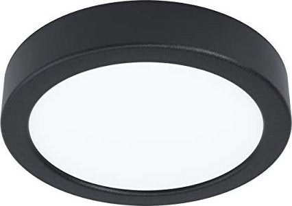 Eglo Fueva 5 rund 16cm 11W 3000K Aufbauleuchte schwarz