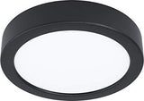 Eglo Fueva 5 rund 16cm 11W 4000K Aufbauleuchte schwarz