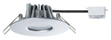 House Außeneinbauleuchte IP44 rund 95mm 3000K 4,4W 410lm 230V Silber Metall/Acryl