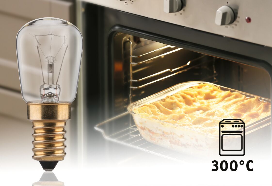 Backofenlampe 300°  E14