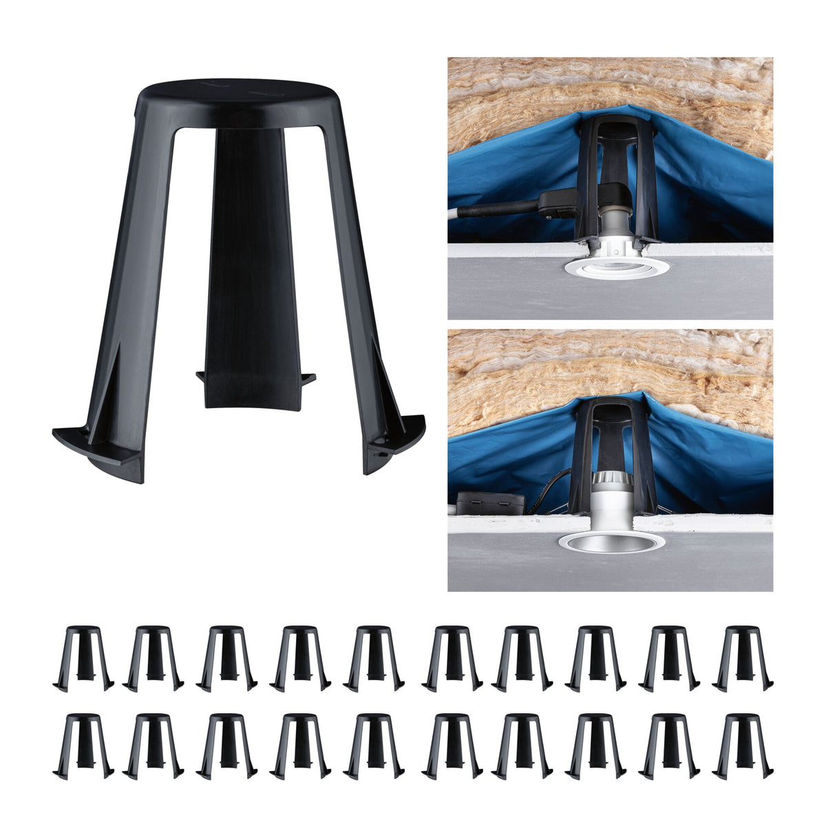 Abstandshalter für Einbauleuchten  62 - 90mm