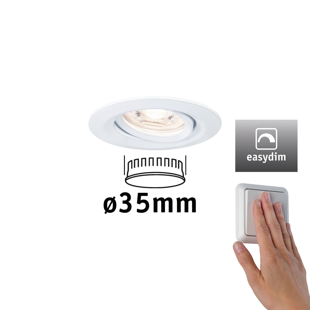 Nova Mini Plus Coin Einzelleuchte schwenkbar