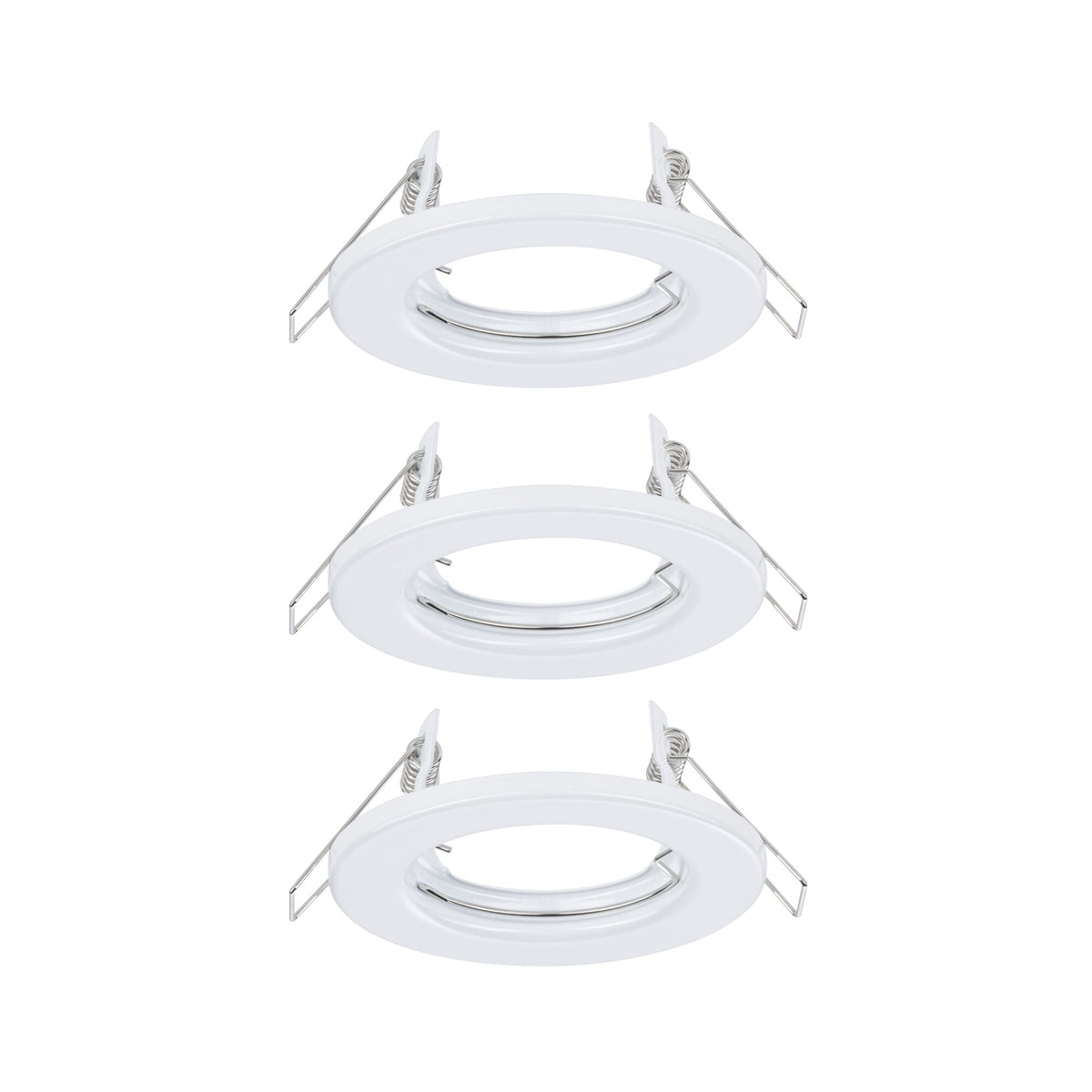 Einbauleuchte 3er-Set starr rund 80mm GU10 max. 3x10W 230V dimmbar Weiß