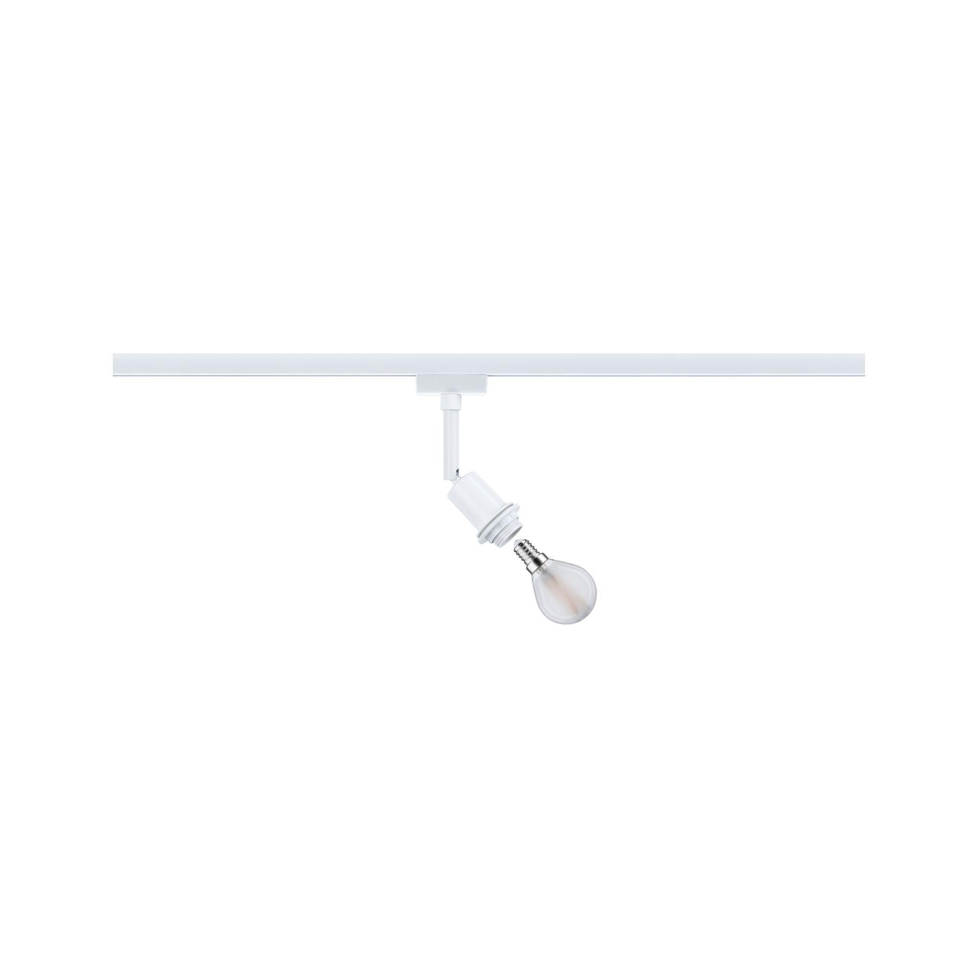 URail Schienenspot DecoSystems Basic E14 max. 20W dimmbar 230V Signalweiß