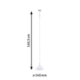 URail Pendel Sarrasani E14 max. 20W dimmbar 230V Signalweiß