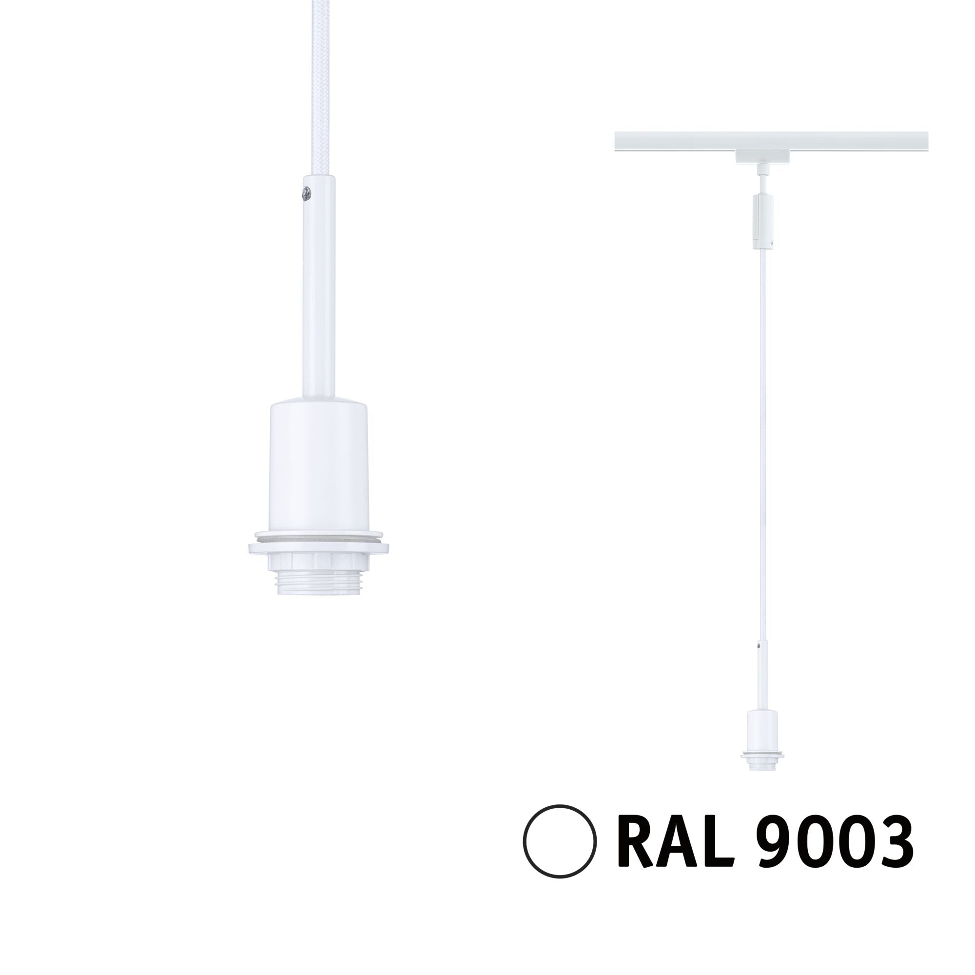 URail Pendel DecoSystems Basic E14 max. 20W dimmbar 230V Signalweiß