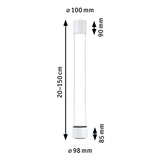 URail LED Pendel Aldan 850lm / 460lm 8,5W 3000K dimmbar 230V Signalweiß