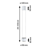 URail LED Pendel Aldan 860lm / 460lm 8,5 / 4,5W 2700K dimmbar 230V Weiß