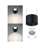 URail LED Pendel Aldan 860lm / 460lm 8,5 / 4,5W 2700K dimmbar 230V Schwarz matt