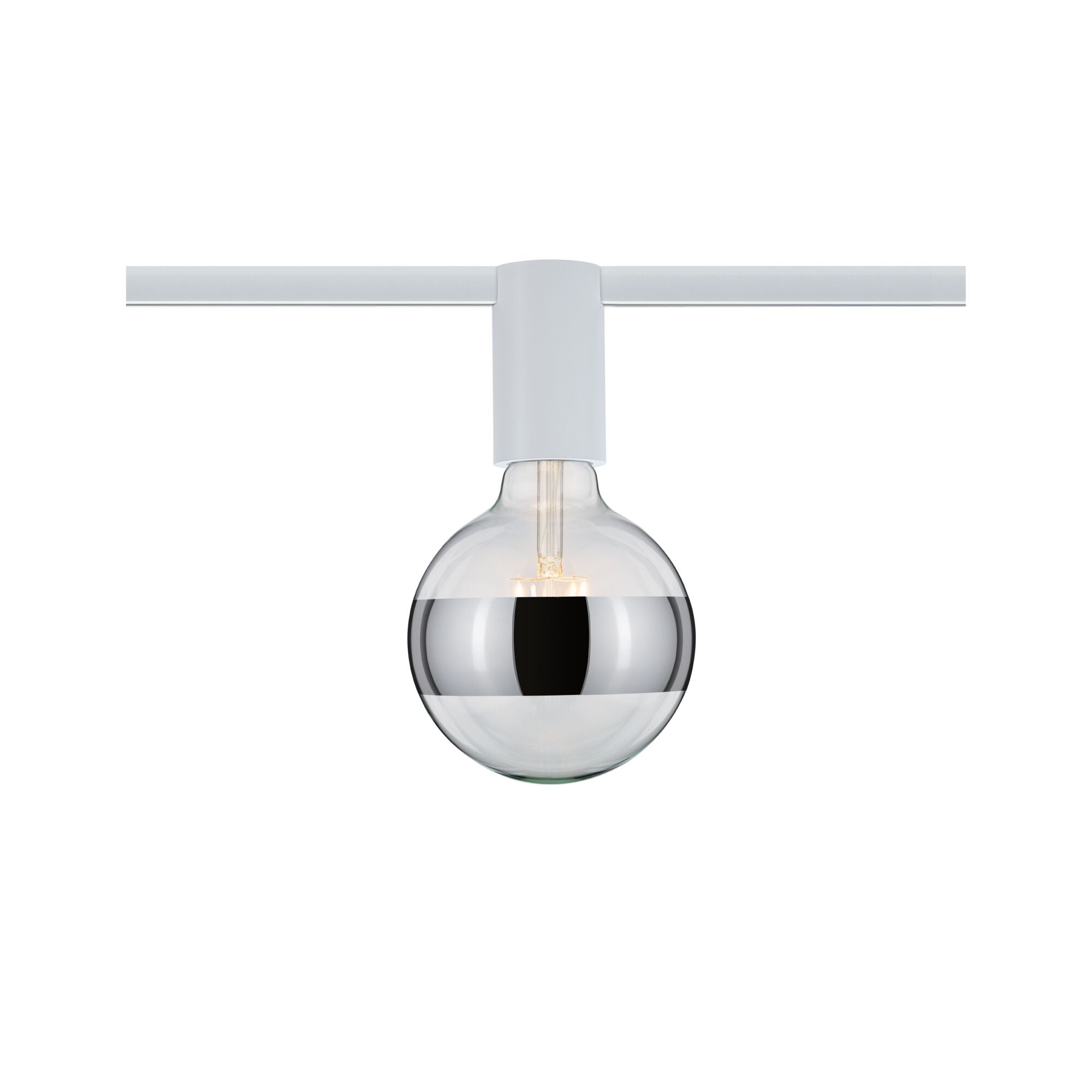 URail Schienenspot Socket Einzelspot E27 max. 20W dimmbar 230V Weiß