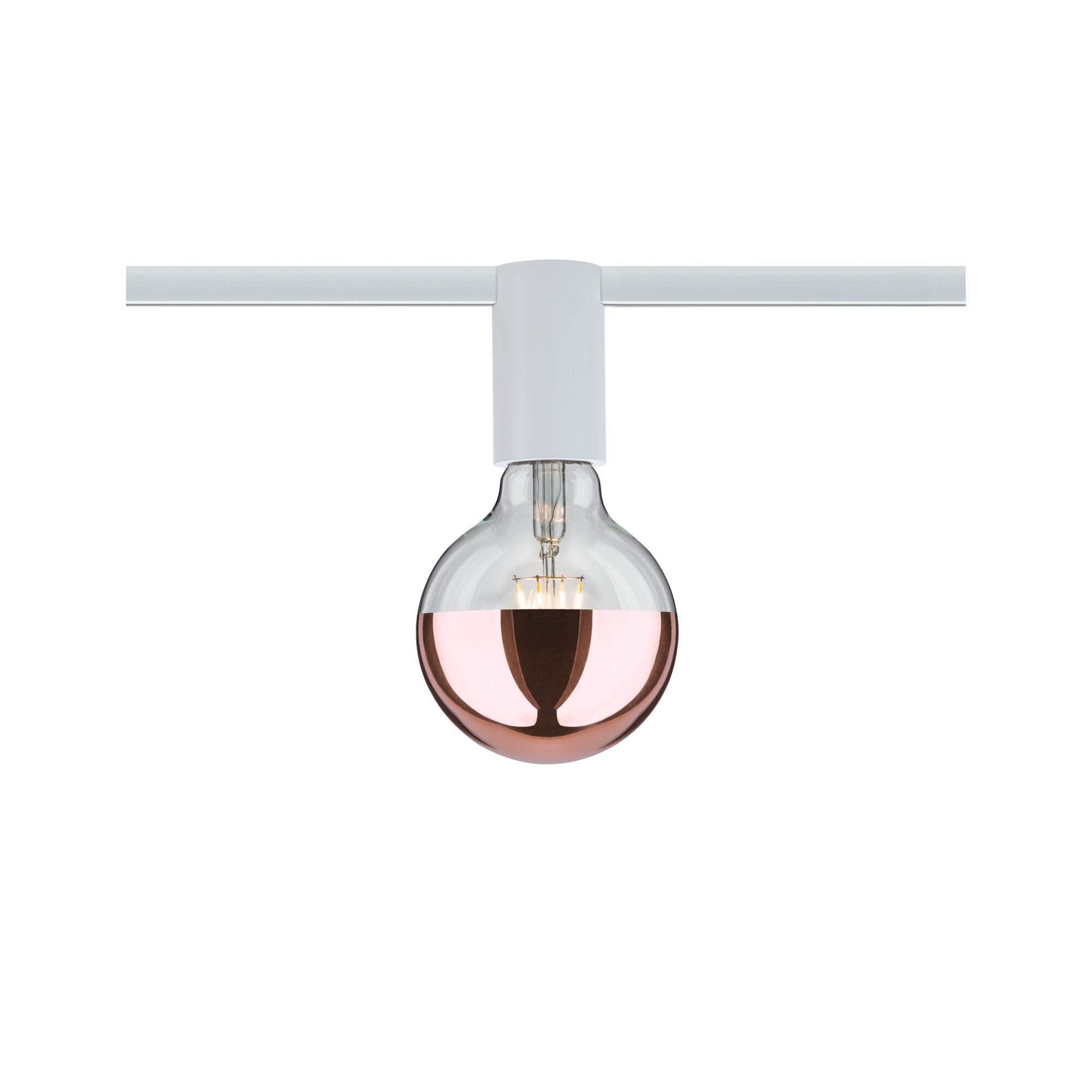 URail Schienenspot Socket Einzelspot E27 max. 20W dimmbar 230V Weiß