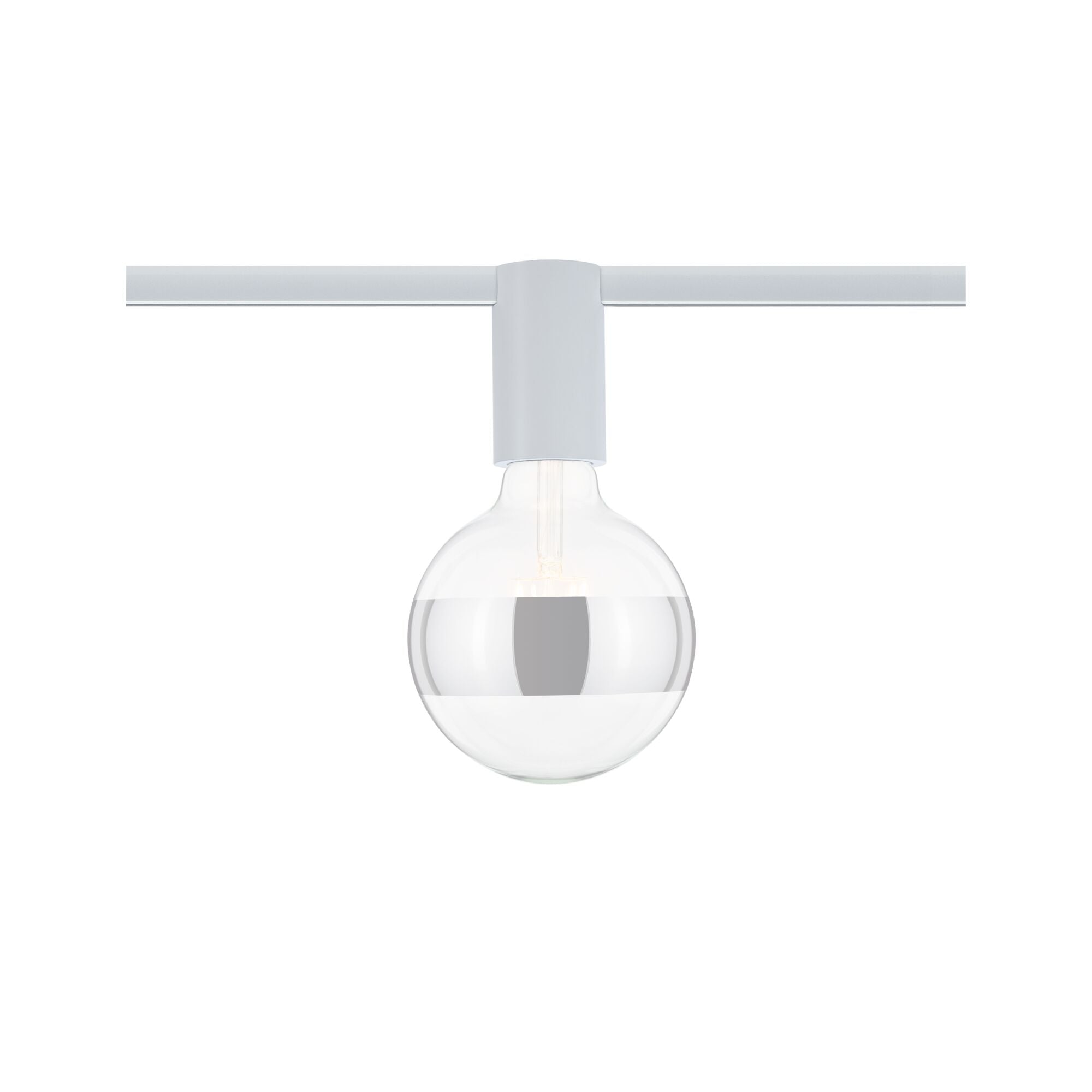 URail Schienenspot Socket Einzelspot E27 max. 20W dimmbar 230V Weiß