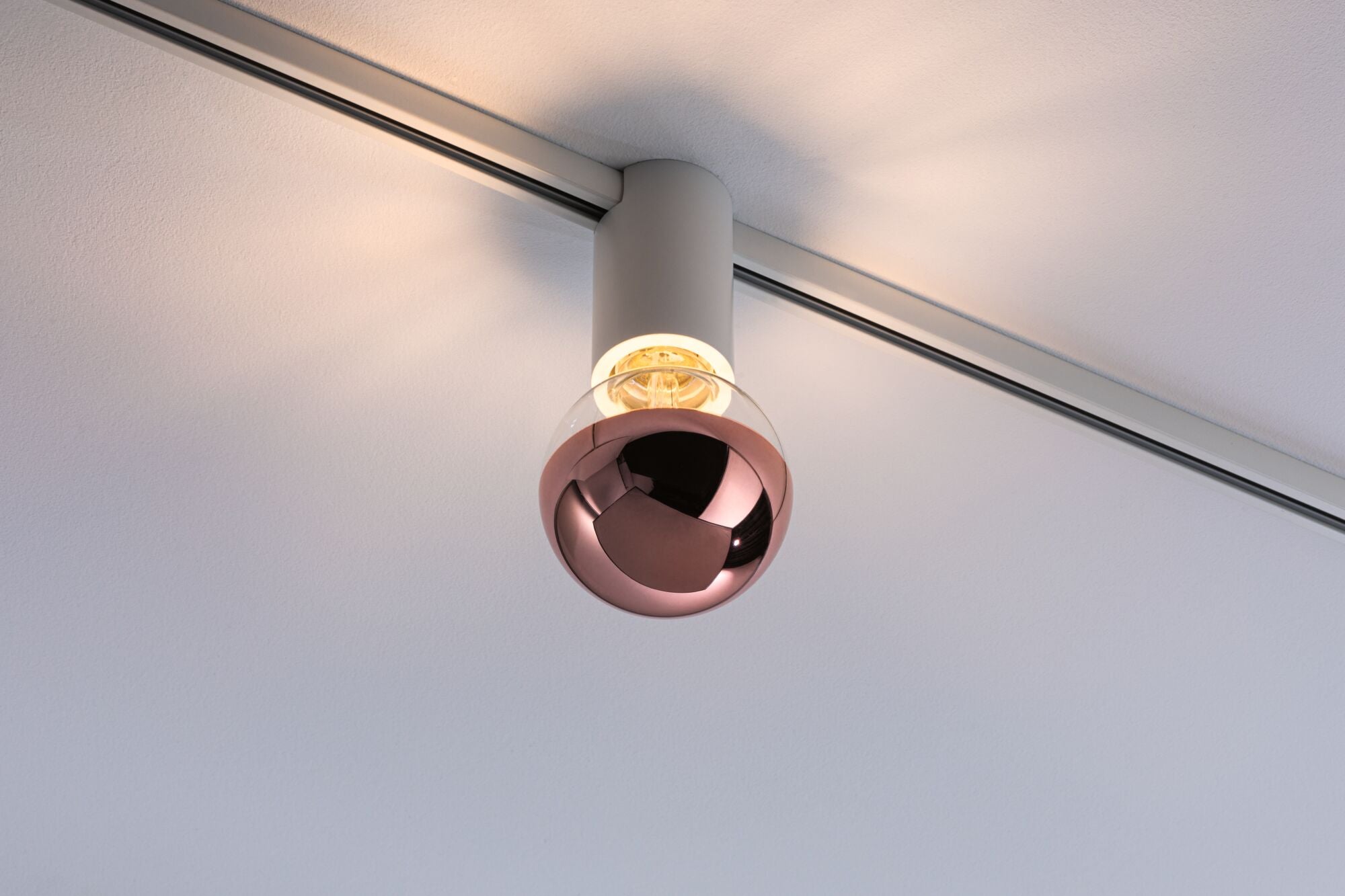 URail Schienenspot Socket Einzelspot E27 max. 20W dimmbar 230V Weiß