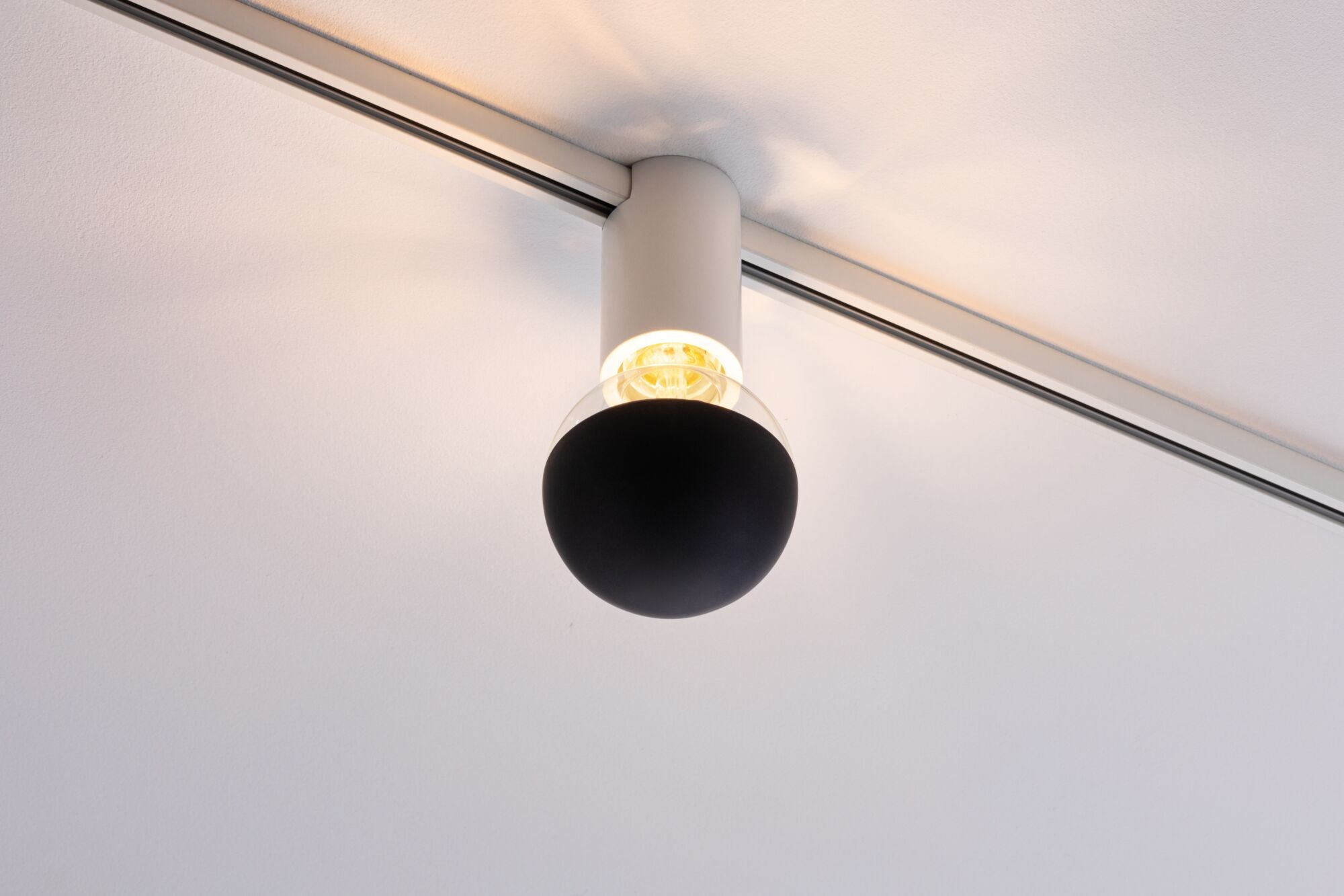 URail Schienenspot Socket Einzelspot E27 max. 20W dimmbar 230V Weiß