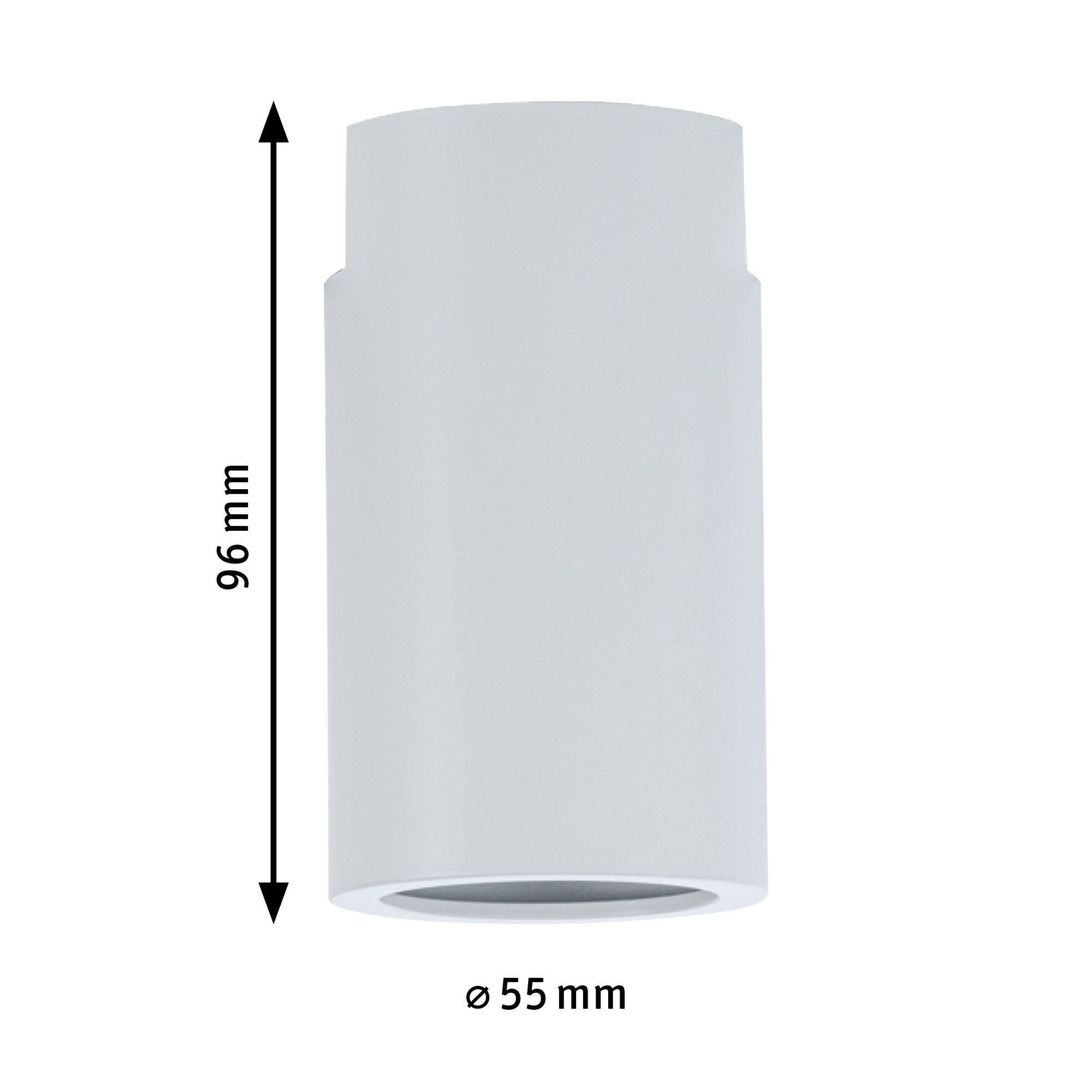 URail Schienenspot Socket Einzelspot E27 max. 20W dimmbar 230V Weiß