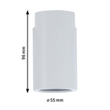 URail Schienenspot Socket Einzelspot E27 max. 20W dimmbar 230V Weiß