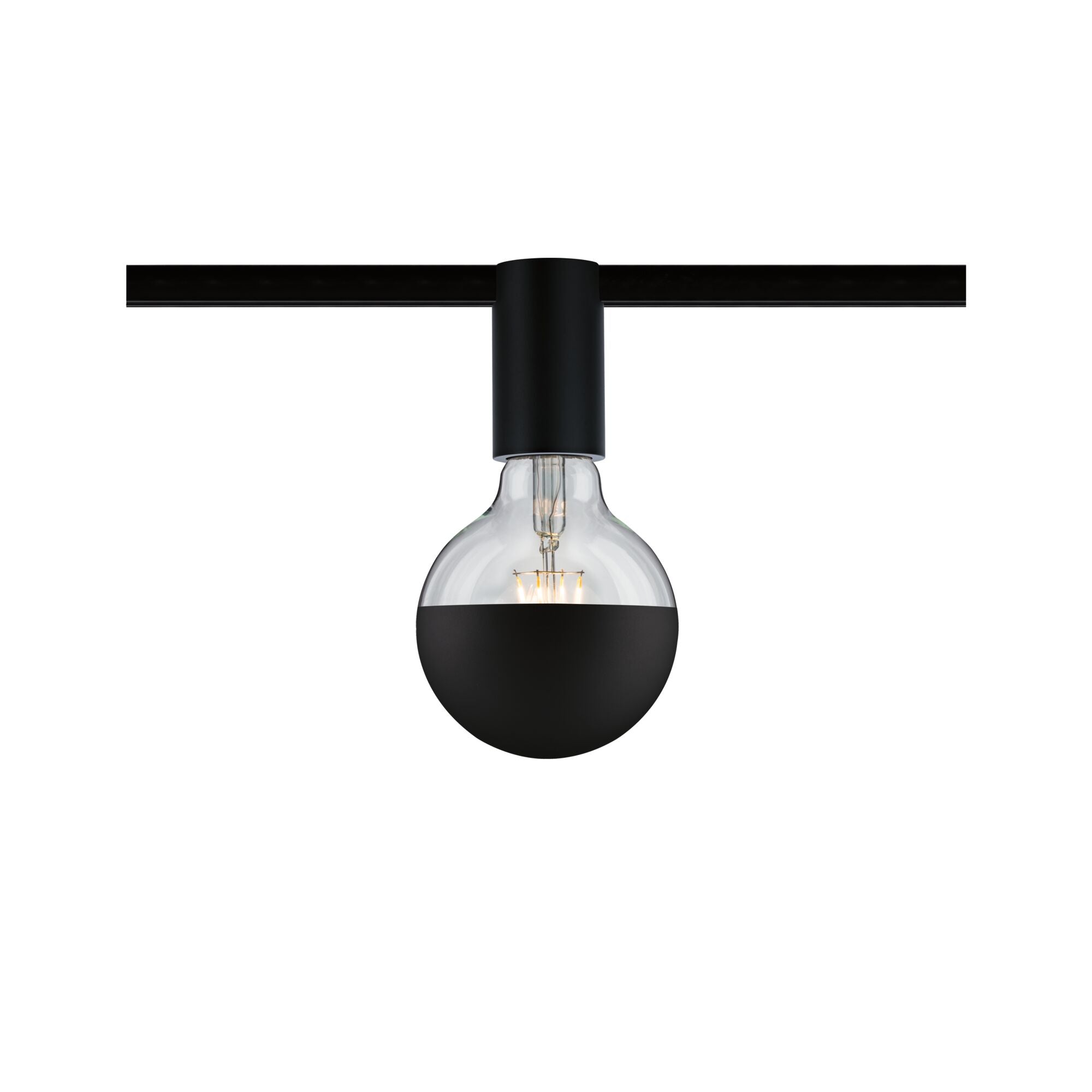 URail Schienenspot Socket Einzelspot E27 max. 20W dimmbar 230V Schwarz