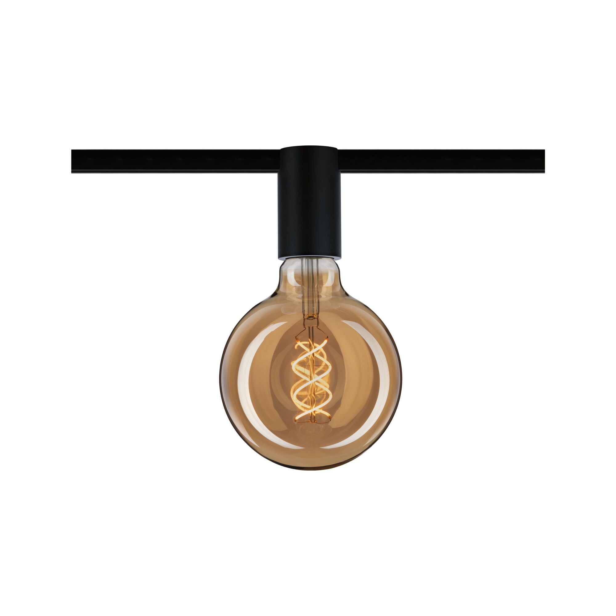 URail Schienenspot Socket Einzelspot E27 max. 20W dimmbar 230V Schwarz