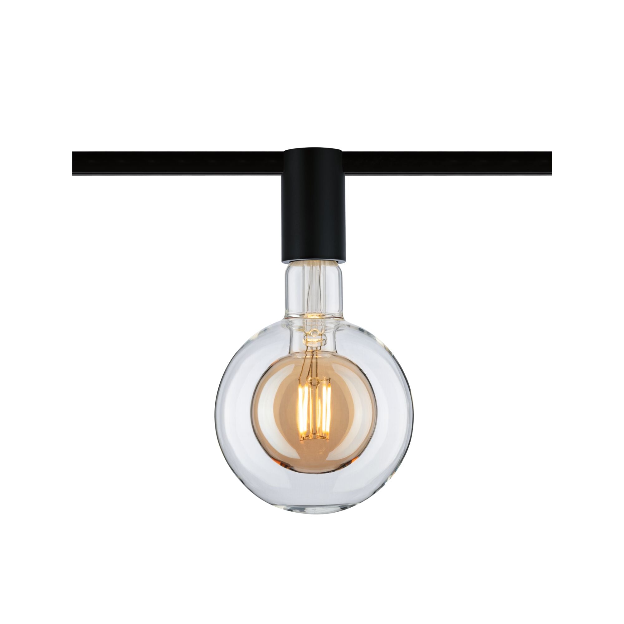 URail Schienenspot Socket Einzelspot E27 max. 20W dimmbar 230V Schwarz
