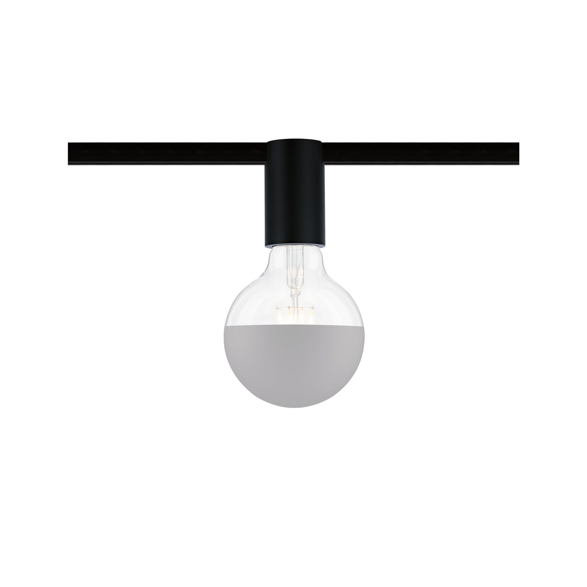 URail Schienenspot Socket Einzelspot E27 max. 20W dimmbar 230V Schwarz