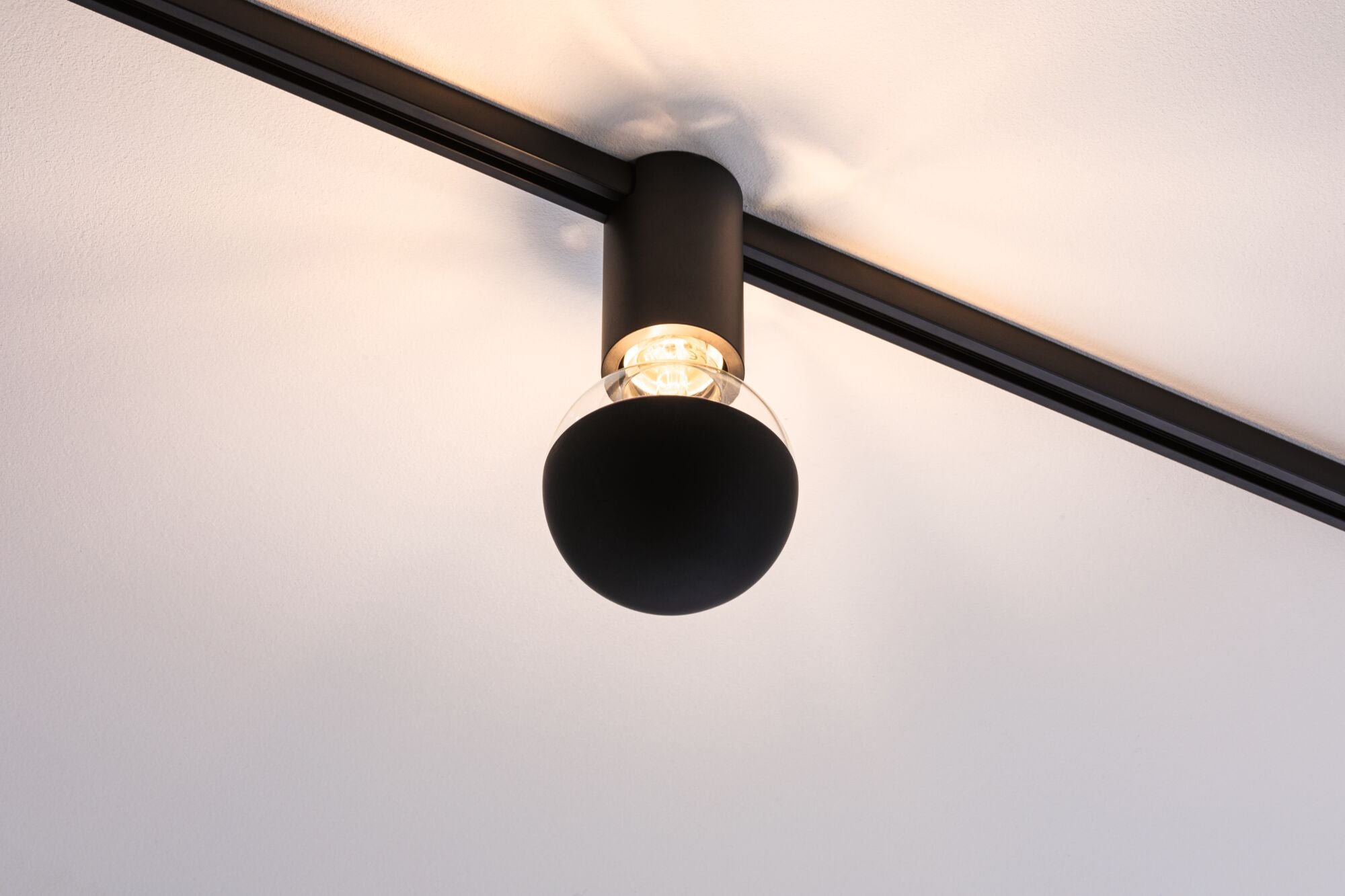 URail Schienenspot Socket Einzelspot E27 max. 20W dimmbar 230V Schwarz