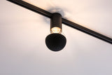 URail Schienenspot Socket Einzelspot E27 max. 20W dimmbar 230V Schwarz