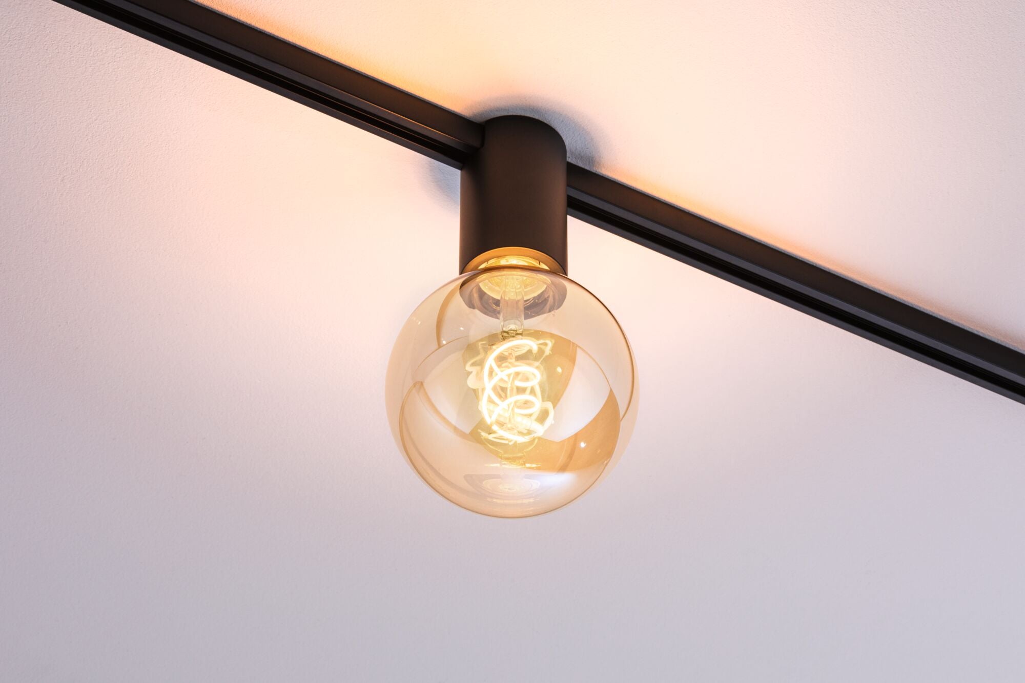 URail Schienenspot Socket Einzelspot E27 max. 20W dimmbar 230V Schwarz