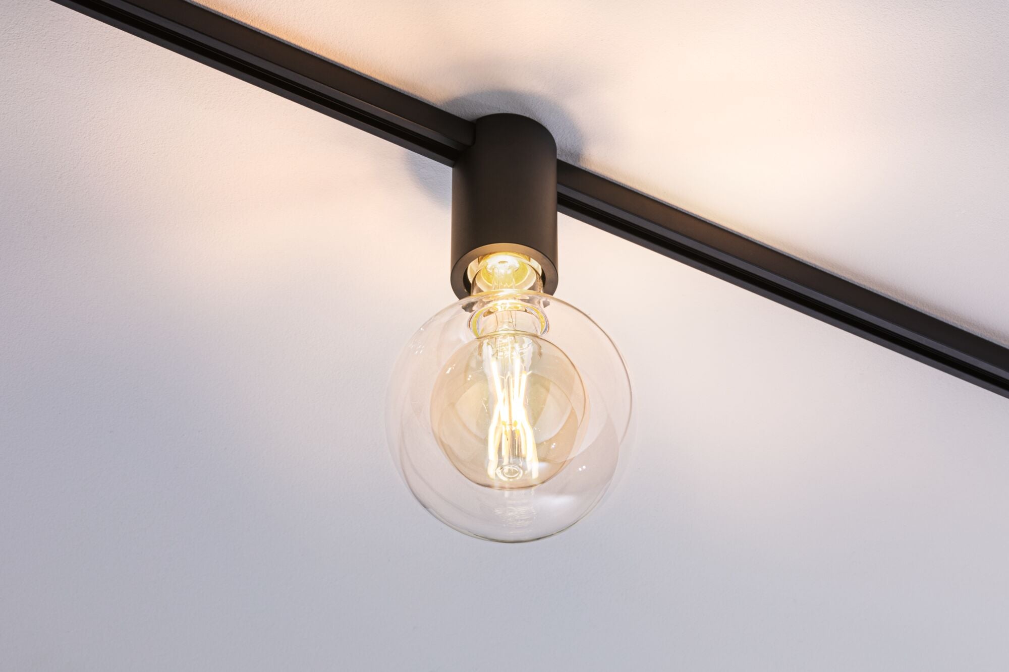 URail Schienenspot Socket Einzelspot E27 max. 20W dimmbar 230V Schwarz