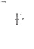 URail Zubehör Stromtrenner 70x18mm Silber
