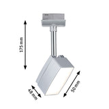 URail Schienenspot Pedal Einzelspot 395lm 5W 2700K 230V Chrom matt