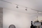 URail LED Schienenspot 3-Step-Dim Circle Einzelspot 160lm 5W 3000K dimmbar 230V Chrom matt