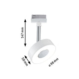 URail LED Schienenspot Circle Einzelspot 222lm 5,3W 2700K 230V Weiß